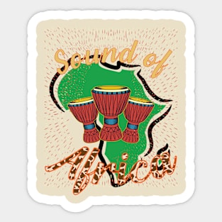 Sound of Africa and fell the serengeti Sticker